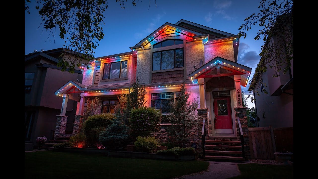 Roofline LED lights installed NJ