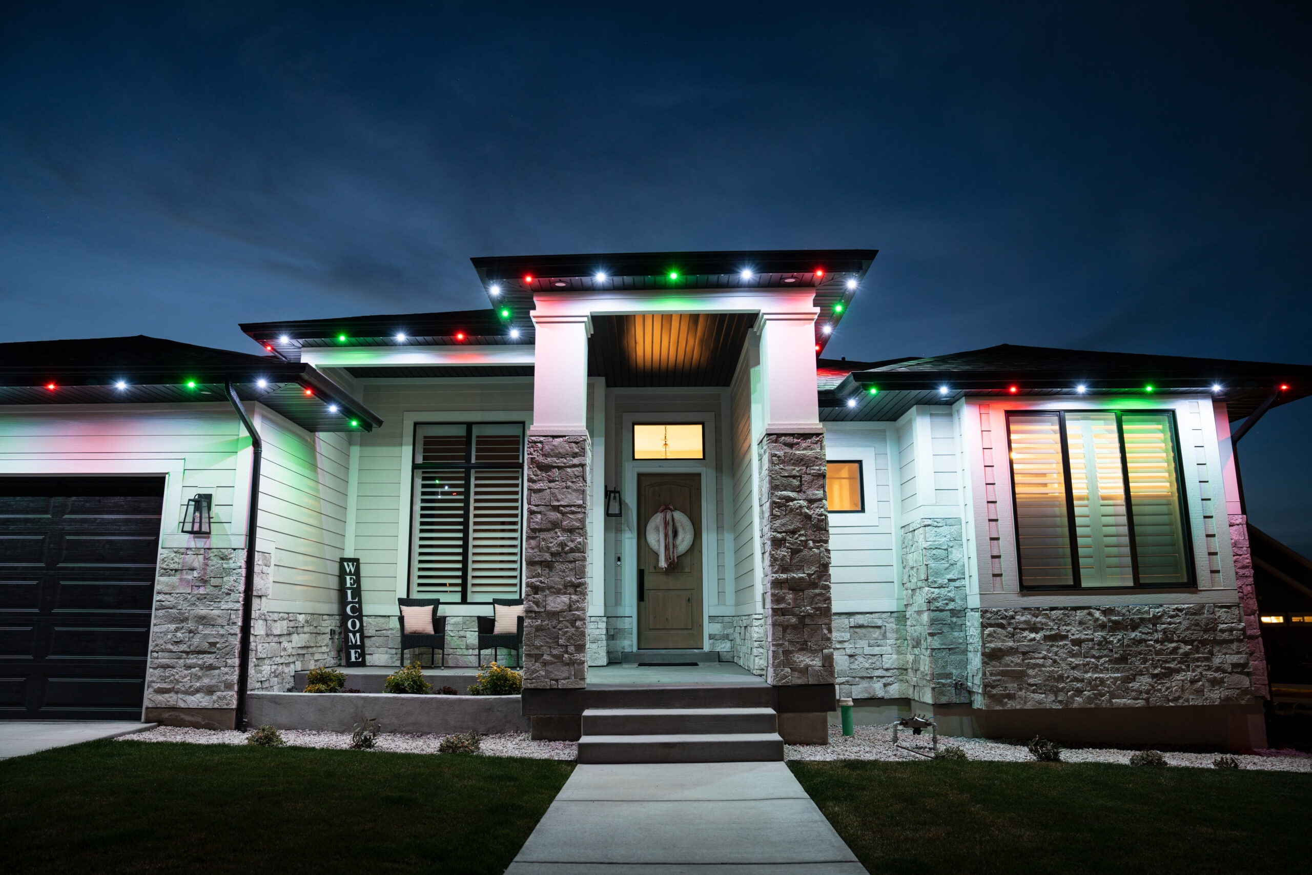 Christmas LED lighting installation NJ
